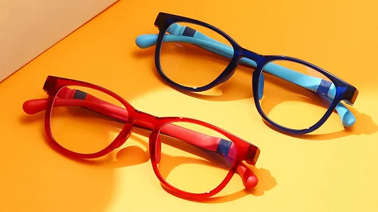 Marcos de gafas más vendidos de Amazon China UV400 Moda Flexible Ligero Tr90 Computadora protectora Gafas anti luz azul para niños Niños
